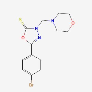 5-(4-bromophenyl)-3-(morpholin-4-ylmethyl)-1,3,4-oxadiazole-2(3H)-thione