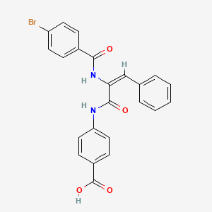 4-[[(E)-2-[(4-bromobenzoyl)amino]-3-phenylprop-2-enoyl]amino]benzoic acid