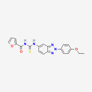 3-[2-(4-Ethoxyphenyl)-2H-1,2,3-benzotriazol-5-YL]-1-(furan-2-carbonyl)thiourea