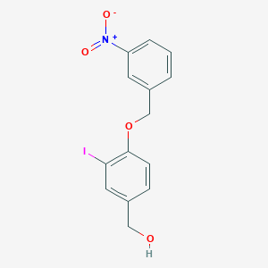 [3-Iodo-4-[(3-nitrophenyl)methoxy]phenyl]methanol