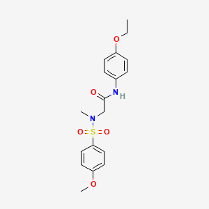 N-(4-ethoxyphenyl)-N~2~-[(4-methoxyphenyl)sulfonyl]-N~2~-methylglycinamide