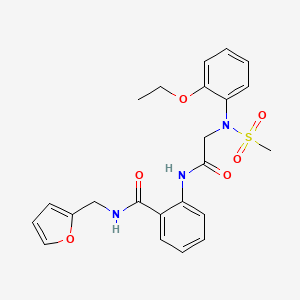 2-{[N-(2-ethoxyphenyl)-N-(methylsulfonyl)glycyl]amino}-N-(2-furylmethyl)benzamide