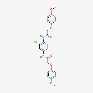 N,N'-(2-chloro-1,4-phenylene)bis[2-(4-methoxyphenoxy)acetamide]