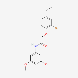 2-(2-bromo-4-ethylphenoxy)-N-(3,5-dimethoxyphenyl)acetamide