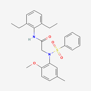 N~1~-(2,6-diethylphenyl)-N~2~-(2-methoxy-5-methylphenyl)-N~2~-(phenylsulfonyl)glycinamide