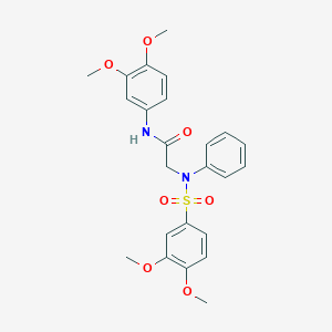 N~1~-(3,4-dimethoxyphenyl)-N~2~-[(3,4-dimethoxyphenyl)sulfonyl]-N~2~-phenylglycinamide