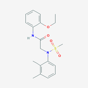 2-(2,3-dimethyl-N-methylsulfonylanilino)-N-(2-ethoxyphenyl)acetamide