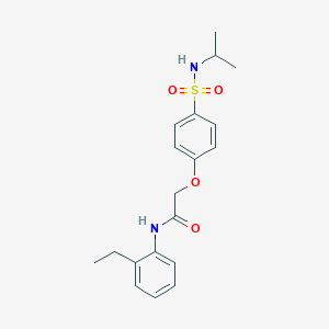 N-(2-ethylphenyl)-2-{4-[(isopropylamino)sulfonyl]phenoxy}acetamide