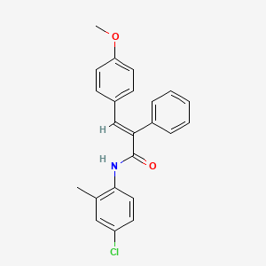 N-(4-chloro-2-methylphenyl)-3-(4-methoxyphenyl)-2-phenylacrylamide