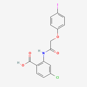 4-chloro-2-{[(4-iodophenoxy)acetyl]amino}benzoic acid