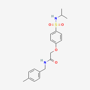 N-(4-methylbenzyl)-2-[4-(propan-2-ylsulfamoyl)phenoxy]acetamide