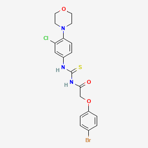 2-(4-bromophenoxy)-N-{[3-chloro-4-(morpholin-4-yl)phenyl]carbamothioyl}acetamide