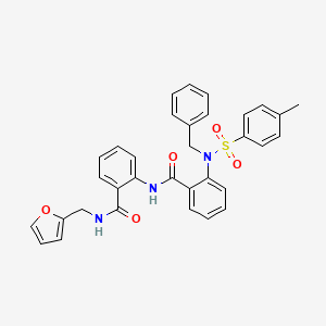 2-{benzyl[(4-methylphenyl)sulfonyl]amino}-N-(2-{[(2-furylmethyl)amino]carbonyl}phenyl)benzamide