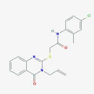 2-[(3-ALLYL-4-OXO-3,4-DIHYDRO-2-QUINAZOLINYL)SULFANYL]-N-(4-CHLORO-2-METHYLPHENYL)ACETAMIDE