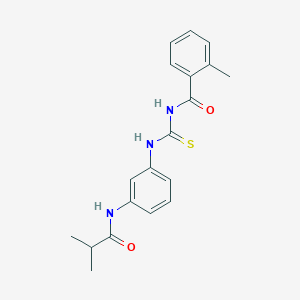 N-({[3-(isobutyrylamino)phenyl]amino}carbonothioyl)-2-methylbenzamide