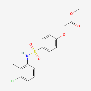 Methyl 2-[4-[(3-chloro-2-methylphenyl)sulfamoyl]phenoxy]acetate