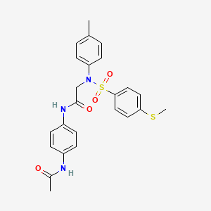 N~1~-[4-(acetylamino)phenyl]-N~2~-(4-methylphenyl)-N~2~-{[4-(methylthio)phenyl]sulfonyl}glycinamide