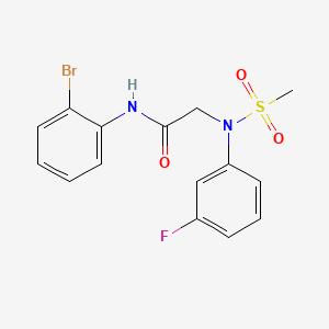 N~1~-(2-bromophenyl)-N~2~-(3-fluorophenyl)-N~2~-(methylsulfonyl)glycinamide