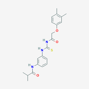 N-{3-[({[(3,4-dimethylphenoxy)acetyl]amino}carbonothioyl)amino]phenyl}-2-methylpropanamide