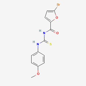 molecular formula C13H11BrN2O3S B3699034 5-bromo-N-{[(4-methoxyphenyl)amino]carbonothioyl}-2-furamide 