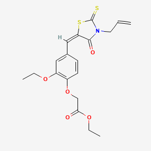 ethyl {4-[(3-allyl-4-oxo-2-thioxo-1,3-thiazolidin-5-ylidene)methyl]-2-ethoxyphenoxy}acetate