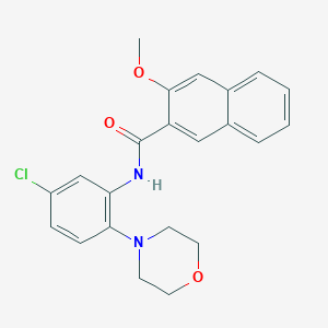 N-(5-chloro-2-morpholin-4-ylphenyl)-3-methoxynaphthalene-2-carboxamide