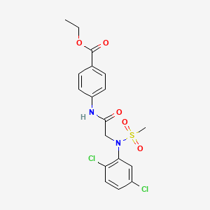 ethyl 4-{[N-(2,5-dichlorophenyl)-N-(methylsulfonyl)glycyl]amino}benzoate