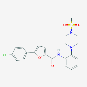 5-(4-chlorophenyl)-N-{2-[4-(methylsulfonyl)-1-piperazinyl]phenyl}-2-furamide