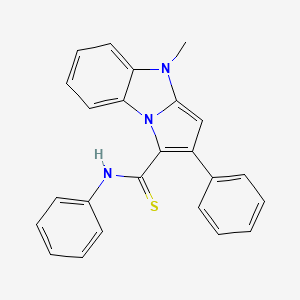 molecular formula C24H19N3S B3699129 4-methyl-N,2-diphenyl-4H-pyrrolo[1,2-a]benzimidazole-1-carbothioamide 