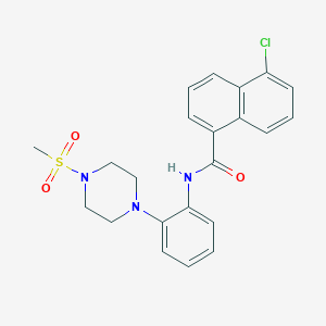 5-chloro-N-{2-[4-(methylsulfonyl)-1-piperazinyl]phenyl}-1-naphthamide