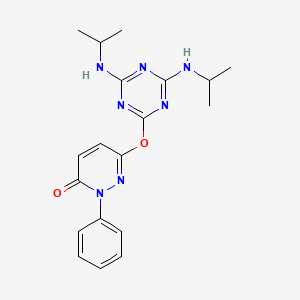 6-{[4,6-bis(isopropylamino)-1,3,5-triazin-2-yl]oxy}-2-phenyl-3(2H)-pyridazinone