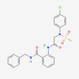 N-benzyl-2-{[N-(4-chlorophenyl)-N-(methylsulfonyl)glycyl]amino}benzamide