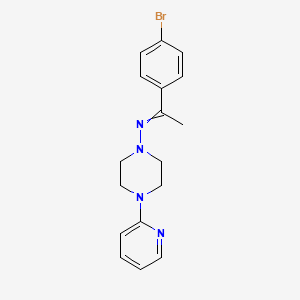 N-[1-(4-bromophenyl)ethylidene]-4-(2-pyridinyl)-1-piperazinamine