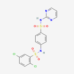 2,5-DICHLORO-N-{4-[(PYRIMIDIN-2-YL)SULFAMOYL]PHENYL}BENZENE-1-SULFONAMIDE