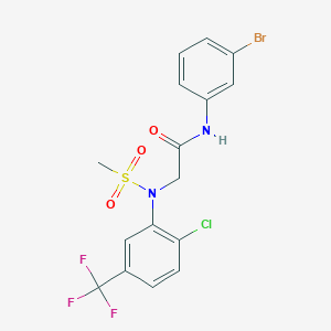 N~1~-(3-bromophenyl)-N~2~-[2-chloro-5-(trifluoromethyl)phenyl]-N~2~-(methylsulfonyl)glycinamide