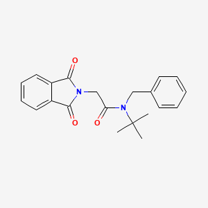 molecular formula C21H22N2O3 B3699308 N-benzyl-N-(tert-butyl)-2-(1,3-dioxo-1,3-dihydro-2H-isoindol-2-yl)acetamide 