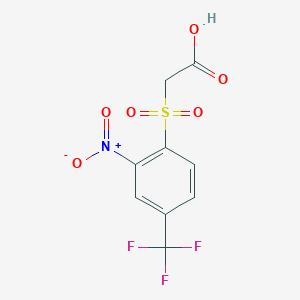 2-[2-nitro-4-(trifluoromethyl)phenyl]sulfonylacetic Acid