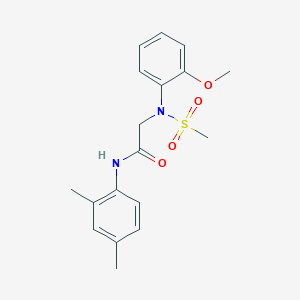 N-(2,4-DIMETHYLPHENYL)-2-[N-(2-METHOXYPHENYL)METHANESULFONAMIDO]ACETAMIDE