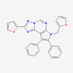 2-(2-furyl)-7-(2-furylmethyl)-8,9-diphenyl-7H-pyrrolo[3,2-e][1,2,4]triazolo[1,5-c]pyrimidine