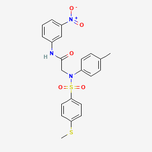 N~2~-(4-methylphenyl)-N~2~-{[4-(methylthio)phenyl]sulfonyl}-N~1~-(3-nitrophenyl)glycinamide