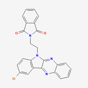 molecular formula C24H15BrN4O2 B3699374 2-(2-{9-BROMO-6H-INDOLO[2,3-B]QUINOXALIN-6-YL}ETHYL)-2,3-DIHYDRO-1H-ISOINDOLE-1,3-DIONE 