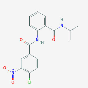 4-chloro-3-nitro-N-[2-(propan-2-ylcarbamoyl)phenyl]benzamide