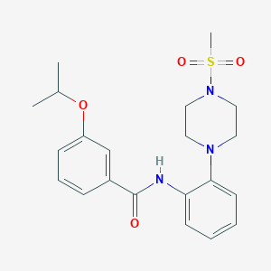 3-isopropoxy-N-{2-[4-(methylsulfonyl)-1-piperazinyl]phenyl}benzamide