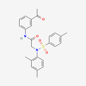 N~1~-(3-acetylphenyl)-N~2~-(2,4-dimethylphenyl)-N~2~-[(4-methylphenyl)sulfonyl]glycinamide