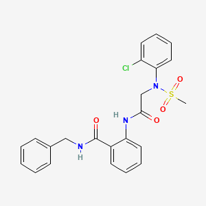 N-benzyl-2-{[N-(2-chlorophenyl)-N-(methylsulfonyl)glycyl]amino}benzamide