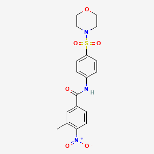 3-METHYL-N-[4-(MORPHOLINOSULFONYL)PHENYL]-4-NITROBENZAMIDE