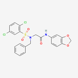 N-1,3-benzodioxol-5-yl-N~2~-benzyl-N~2~-[(2,5-dichlorophenyl)sulfonyl]glycinamide