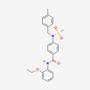 N-(2-ethoxyphenyl)-4-[(4-methylbenzyl)(methylsulfonyl)amino]benzamide