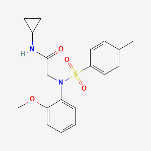 N-CYCLOPROPYL-2-[N-(2-METHOXYPHENYL)4-METHYLBENZENESULFONAMIDO]ACETAMIDE