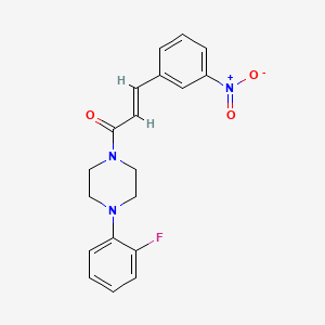 (E)-1-[4-(2-FLUOROPHENYL)PIPERAZINO]-3-(3-NITROPHENYL)-2-PROPEN-1-ONE